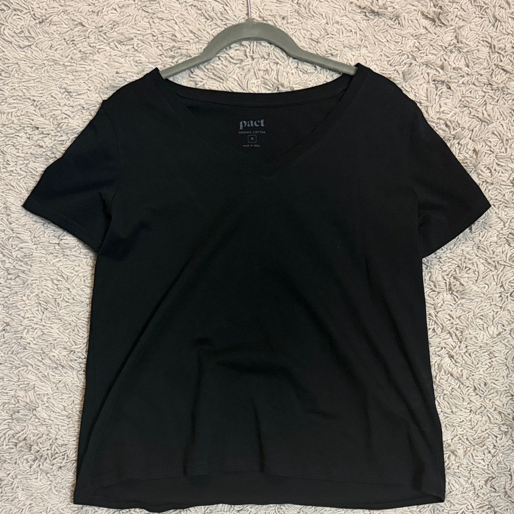 Pact Women's Classic Black Short Sleeve Tee